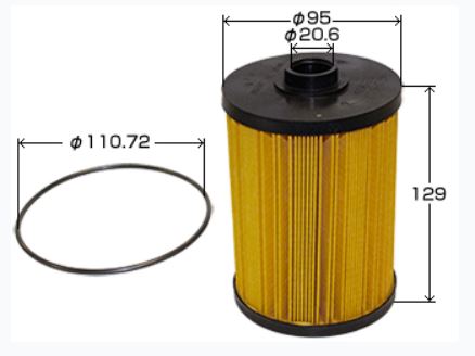 FUEL FILTER ELEMENT FFE-1046/ VIC-522 = ISUZU GIGA/ 6UZ1